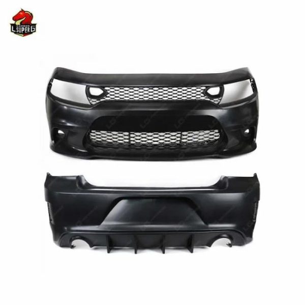 Car Bumpers |   2015-2023 PP Material SRT Style Body Kit for Dodge Charger Car Front Bumper Rear Bumpers Bodykit