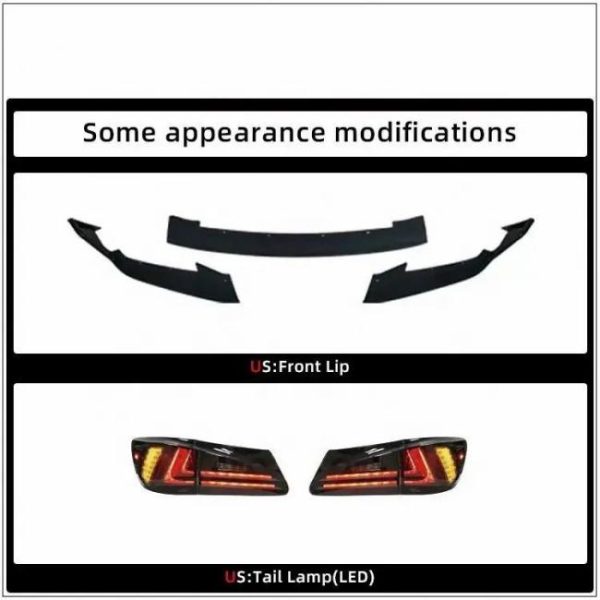 Car Bumpers |   Auto Body Kit Car Grille Front Bumper IS Upgard to 2020 Front Bumper for Lexus IS 2006-2012