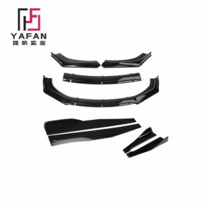 Car Bumpers |   Car Bumper Cover Suitable for Universal Black Spoiler Body Kit Side Skirt Rear Lip bumper lip universal