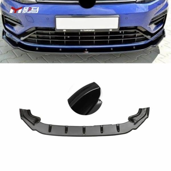 Car Bumpers |   CS style Front Lip Car Body Kit Front Bumper Lip Spoiler For vw vii golf 7 7.5 mk7 mk7.5 car accessory