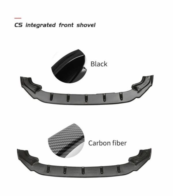 Car Bumpers |   CS style Front Lip Car Body Kit Front Bumper Lip Spoiler For vw vii golf 7 7.5 mk7 mk7.5 car accessory