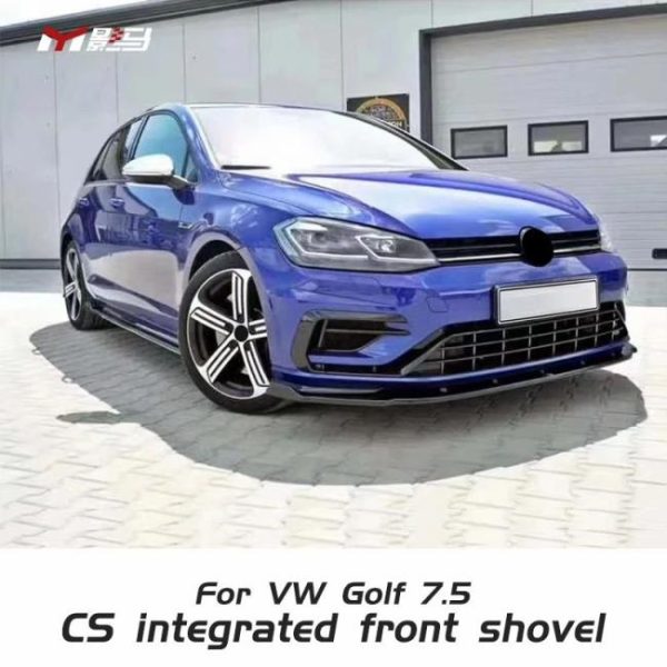 Car Bumpers |   CS style Front Lip Car Body Kit Front Bumper Lip Spoiler For vw vii golf 7 7.5 mk7 mk7.5 car accessory