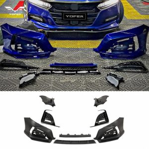 Car Bumpers |   Factory direct 3-pieces upgrade Bumpers car parts universal body kit lip Front bumper for honda Accord2018+