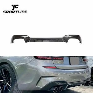 Car Bumpers |   For BMW 3 Series G20 M340i Carbon Fiber Rear Bumper diffuser Lip Spoiler 2019 – 2021