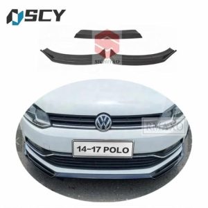 Car Bumpers |   For VW POLO front shovel style 3 pieces  Body kit spoiler 2014-2018 POLO style B ABS Rear front Bumper Diffuser Protector