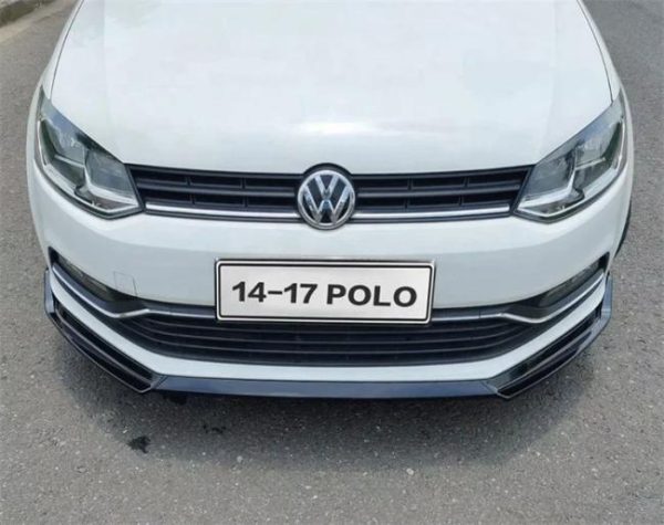 Car Bumpers |   For VW POLO front shovel style 3 pieces  Body kit spoiler 2014-2018 POLO style B ABS Rear front Bumper Diffuser Protector