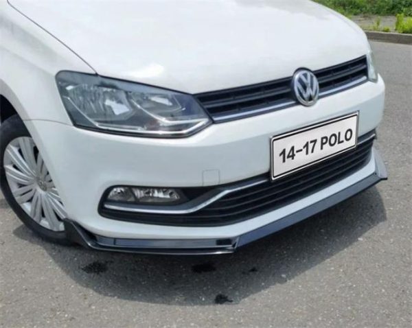 Car Bumpers |   For VW POLO front shovel style 3 pieces  Body kit spoiler 2014-2018 POLO style B ABS Rear front Bumper Diffuser Protector