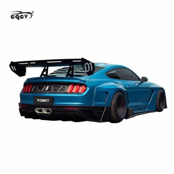 Car Bumpers |   newest dawn style wide body kit for Ford Mustang car bumpers fender flares honnet hood