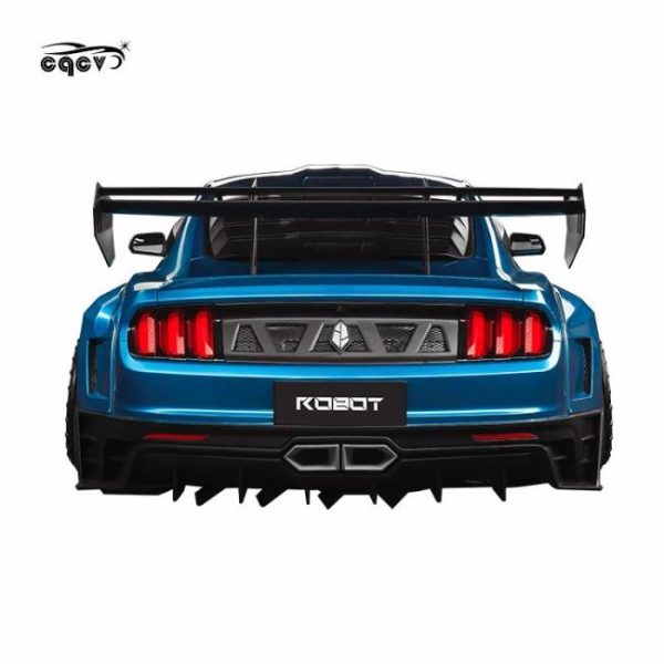 Car Bumpers |   newest dawn style wide body kit for Ford Mustang car bumpers fender flares honnet hood