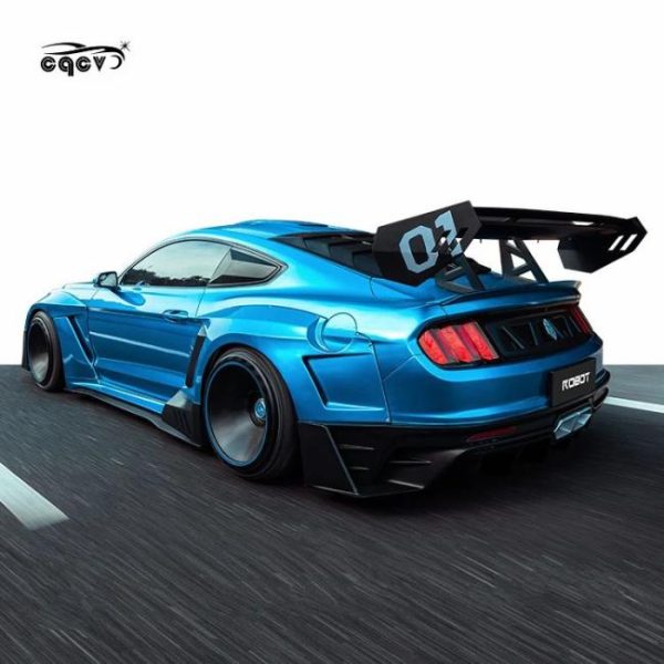 Car Bumpers |   newest dawn style wide body kit for Ford Mustang car bumpers fender flares honnet hood