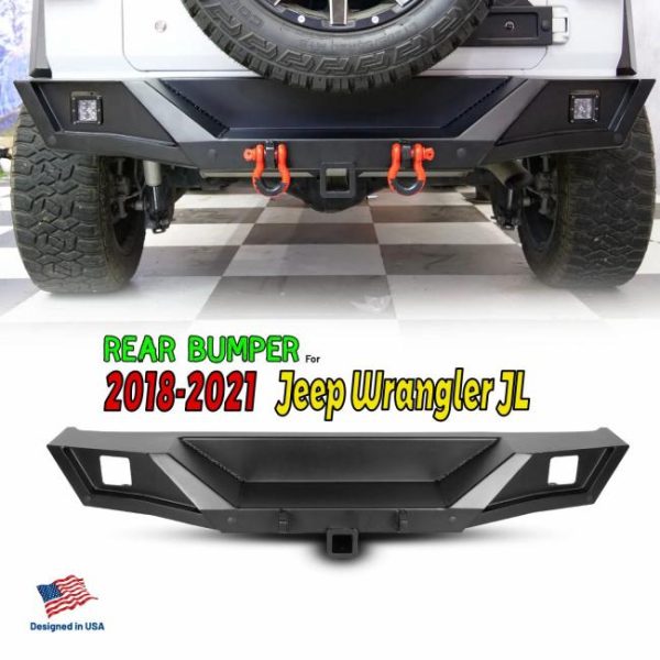 Car Bumpers |   Wolfstorm China body kit cars car accessories auto steel Rear car Bumper fit for Jeep wrangler JL 2018 2019 2020 2021