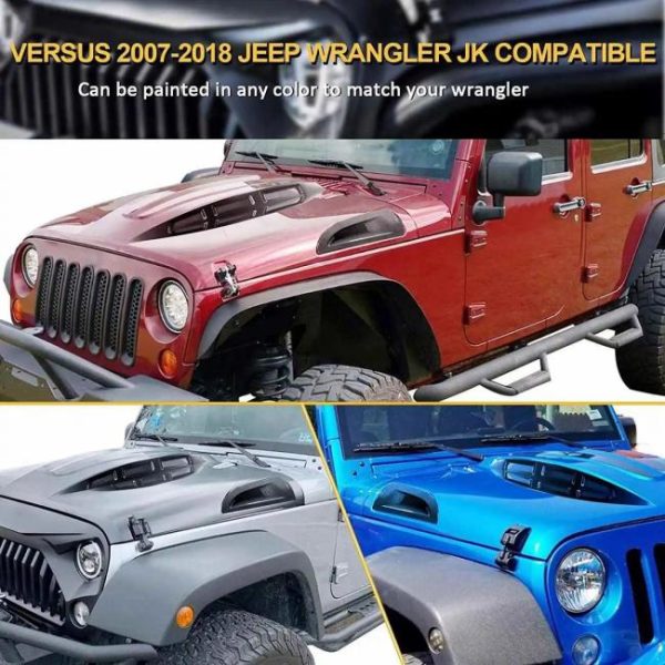 Engine Hoods |   Avenger style engine bonnet Car Offroad 4×4 Auto Accessories Car Hood for Jeep Wrangler JK