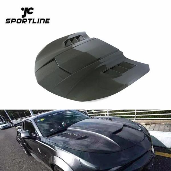 Engine Hoods |   Carbon Fiber Car Engine Bonnet for Chevrolet Camaro 2016-2018