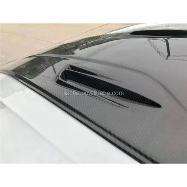 Engine Hoods |   Carbon Fiber/FRP Front Engine Hood Air Vent Middle Trim Cover for Porsche Macan 2014-2018 FRP Bonnet Cover Car Styling