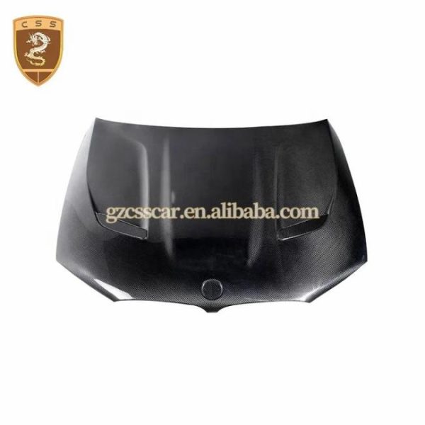 Engine Hoods |   Cs Style Carbon Fiber Car Engine Hood Bonnet For 2018-2022 Bnw G30 G38 F90