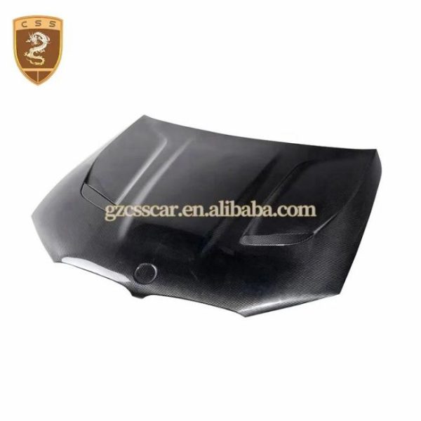 Engine Hoods |   Cs Style Carbon Fiber Car Engine Hood Bonnet For 2018-2022 Bnw G30 G38 F90