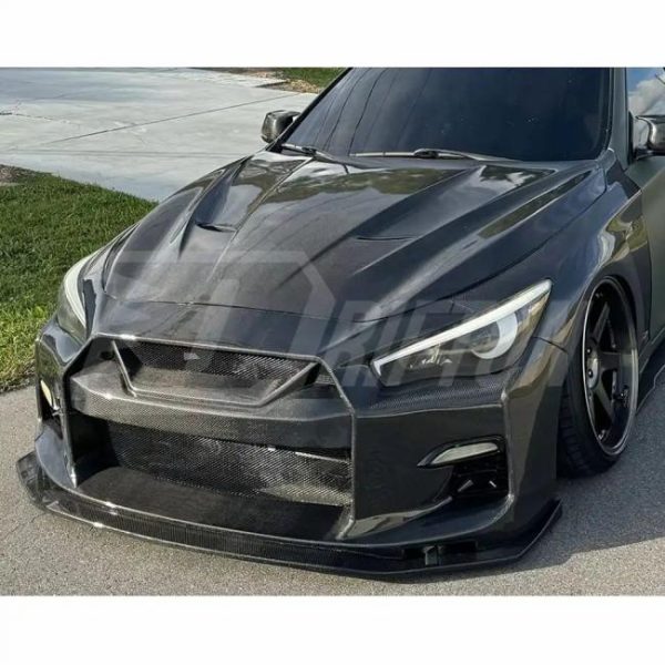 Engine Hoods |   MBJ Style Carbon Fiber Hood For Infiniti Q50 Engine Bonnet