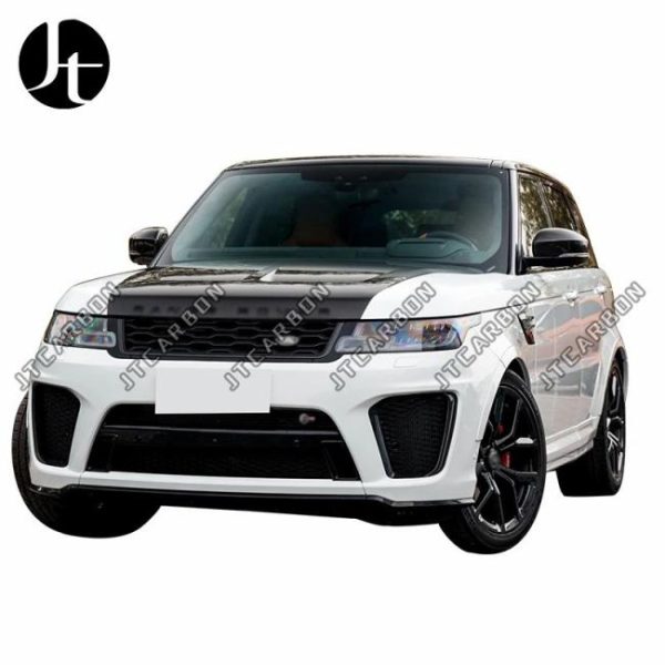 Engine Hoods |   Real Carbon Fiber Front Engine Hood Cover Fits For Land Rover Range Rover Sport SVR Style 2014-2021