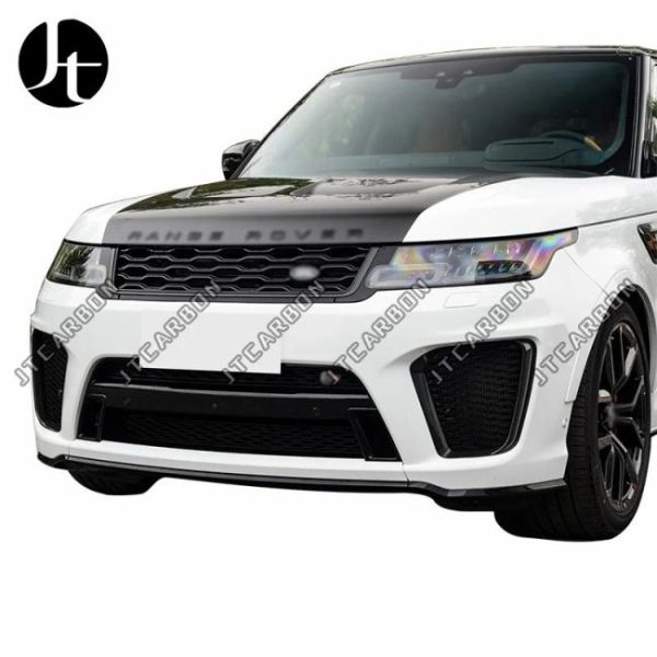 Engine Hoods |   Real Carbon Fiber Front Engine Hood Cover Fits For Land Rover Range Rover Sport SVR Style 2014-2021