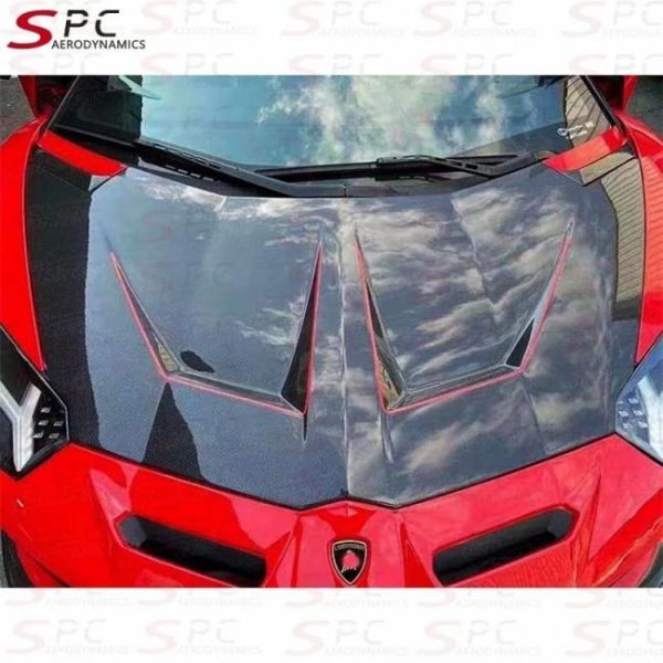 Engine Hoods |   SPC Dry Carbon Fiber Front Cover For Lamborghi Aventador Carbon Fiber Front Hood For Lamborghini LP700 LP720 LP750 SVJ 2011+