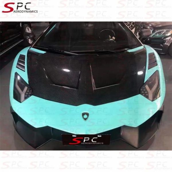 Engine Hoods |   SPC Dry Carbon Fiber Front Cover For Lamborghi Aventador Carbon Fiber Front Hood For Lamborghini LP700 LP720 LP750 SVJ 2011+