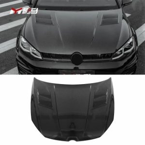 Engine Hoods |   Suitable For Volkswagen golf 7 7.5R-line GTI Carbon Fiber Hood Vw Golf MK7 7.5 Hood 2013-2020