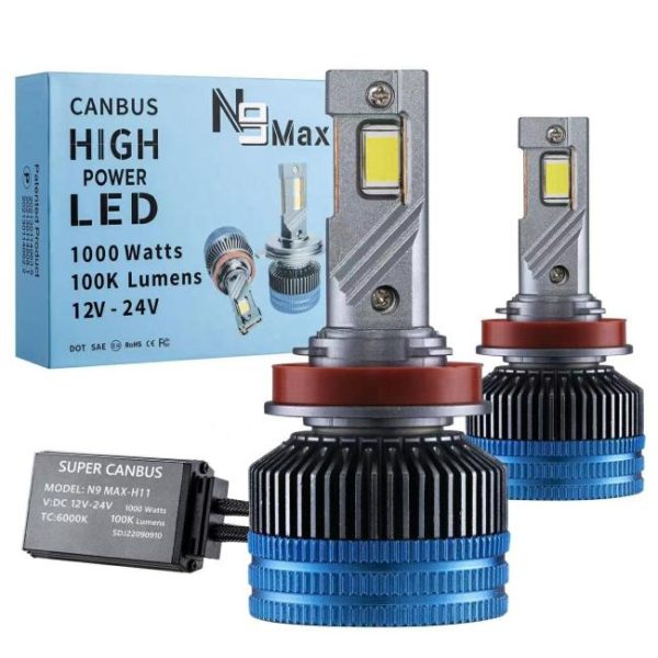 LED Headlights |   150w N9 Max 50000lm led headlights hb3 h4 h11 h7 h1 led lights canbus 30000lm 120w 20000 lumen 110w led car headlights