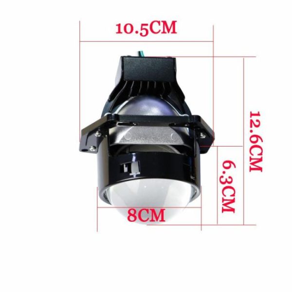 LED Headlights |   3.0 inch Car Bi LED Projector Lens Headlight 45W 55W 65W HI LO Bi-led 6000K LED auto headlight DC 12V