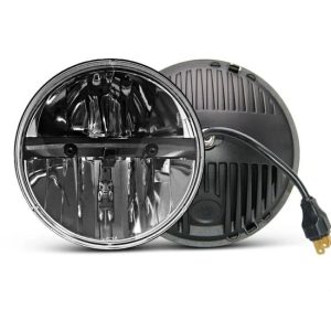 LED Headlights |   9-30V 7 Inch Round LED Headlight High/Low Beam 6000K Headlamp For Jeep Wrangler CJ JK TJ Harley Davidson Offroad Vehicles