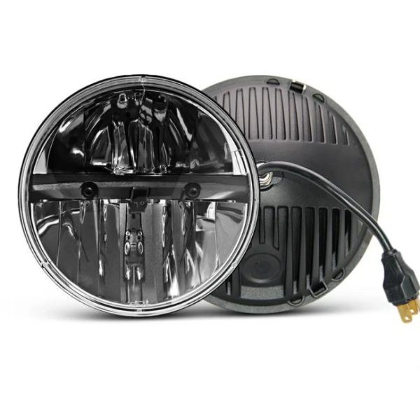 LED Headlights |   9-30V 7 Inch Round LED Headlight High/Low Beam 6000K Headlamp For Jeep Wrangler CJ JK TJ Harley Davidson Offroad Vehicles