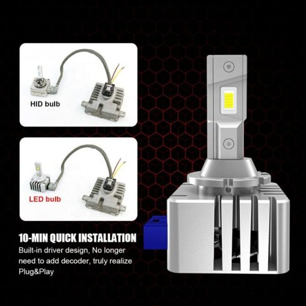 LED Headlights |   D1s D2s D3s D4s D5s D8s OEM LED D Series Headlight Bulb Plug and Play Original Ballast 9000LM LED Headlights