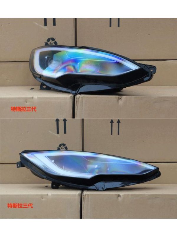 LED Headlights |   For Tesla Model S new 19-24 three-generation car LED headlights original car high-brightness daytime running headlights