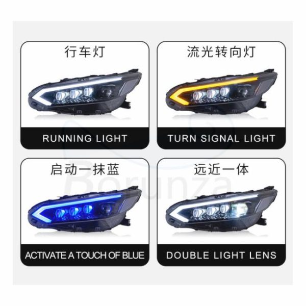 LED Headlights |   High Quality Auto Parts Head Lamp LED Headlights For Nissan Sylphy Sentra 2020-2022 Headlamp DD Style