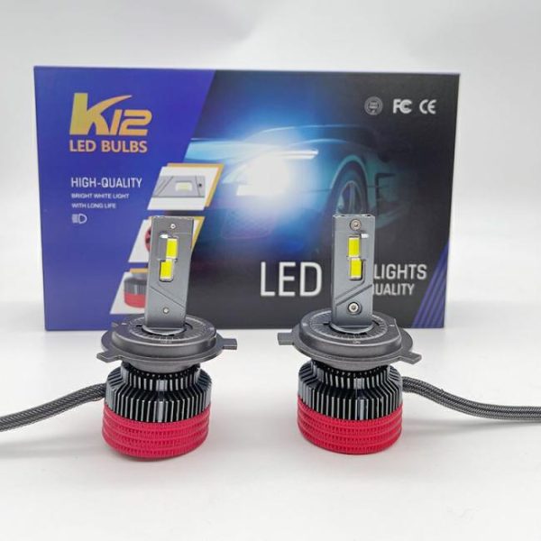 LED Headlights |   K12 Max Super Bright Car LED Headlight Bulbs H13 H4 9004 9007 Auto Lamps 55W 16000LM 6000K White Canbus