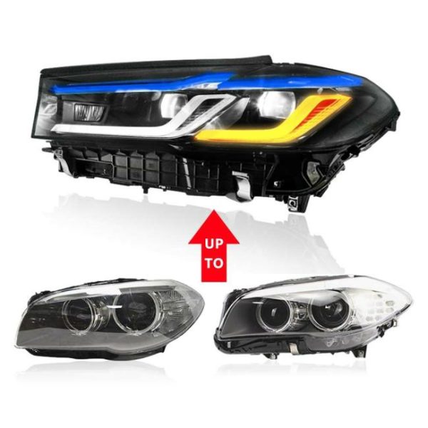 LED Headlights |   Kabeer US warehouse F10 led headlights for BMW 2010-2016 5 series F18 F10 headlight 520i 523i LED modified headlight