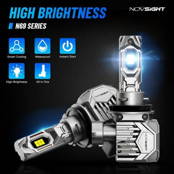 LED Headlights |   Novsight Led H4 130W 30000Lm Car Light Bulb 9005 H7 Lamp Canbus Luces Led Para Auto Luz H1 H7 H11 Led Headlight Bulbs