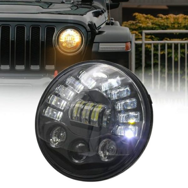 LED Headlights |   Original Price 7 inch Car Accessories Matrix Gradient LED Headlight Lamps