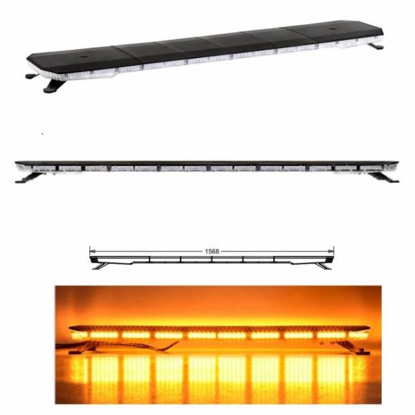 Other Light Bars |   1.4M/140CM R65 Full Size Amber Warning Light Bar emergency warning flash light bar ambulance strobe full size lightbar