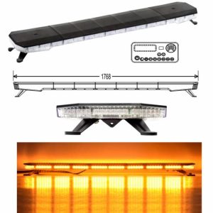 Other Light Bars |   1.8M ambulance traffic rotating light bar 12v 24v led emergency light bar auto top warning led light bar strobe strobe lightbar