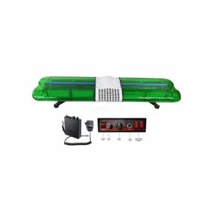 Other Light Bars |   120 watts DC 12V   Ambulance Green LED Light  Warning light bar with siren horn speaker