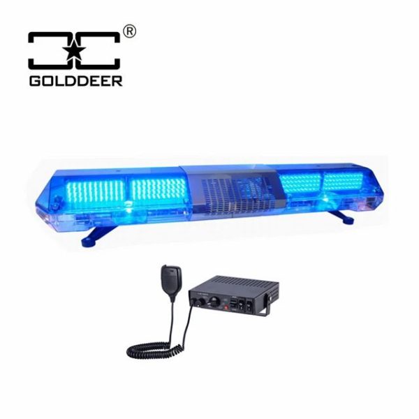 Other Light Bars |   1200mm amber red blue High-quality halogen rotating flash warning light bar with siren  (TBD02622)