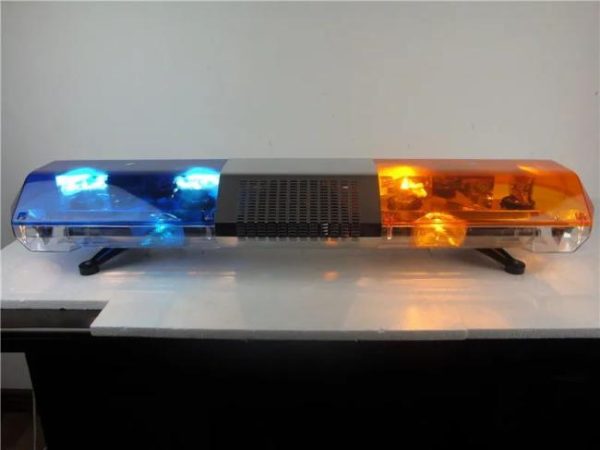 Other Light Bars |   1200mm amber red blue High-quality halogen rotating flash warning light bar with siren  (TBD02622)