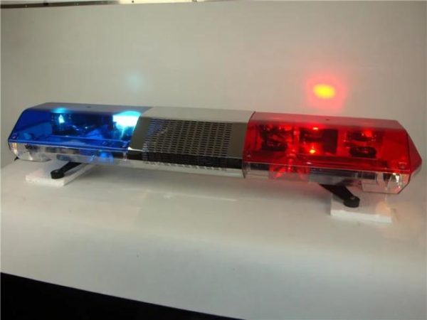 Other Light Bars |   1200mm amber red blue High-quality halogen rotating flash warning light bar with siren  (TBD02622)