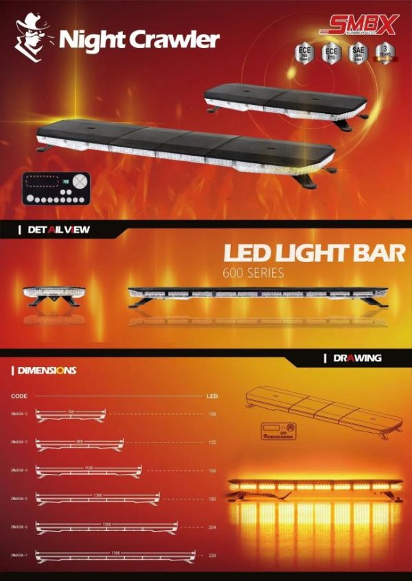 Other Light Bars |   30INCH/80CM led roof top strobe lights ECE R65 SAE emergency warning led light bar strobe ambulance traffic rotating light bar