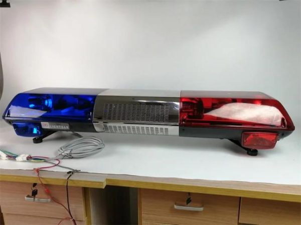 Other Light Bars |   47inch Red and Blue Strobe Ambulance Rotating Warning Light bar Halogen Lightbar with siren speaker