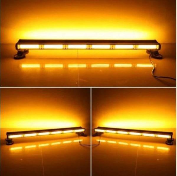 Other Light Bars |   Double sides magnetic mount COB LED bar light roof magnetic mount car flash strobe light COB LED emergency warning strobe beacon