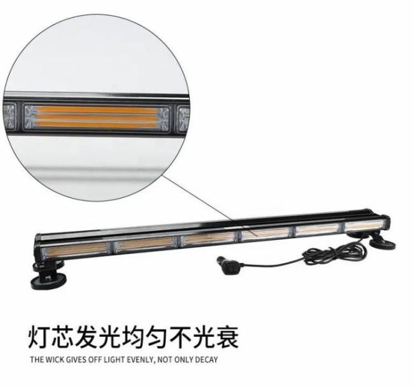 Other Light Bars |   Double sides magnetic mount COB LED bar light roof magnetic mount car flash strobe light COB LED emergency warning strobe beacon