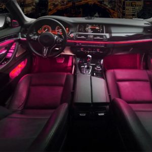 Other Light Bars |   For BMW 5 series F10 F11 F18 2012-2017 Automatic conversion Car interior door ambient light decorative lighting through central