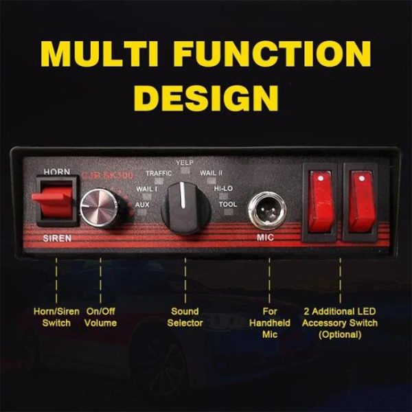 Other Light Bars |   Full size dc12v led ambulance emergency rotating light bar with siren speaker