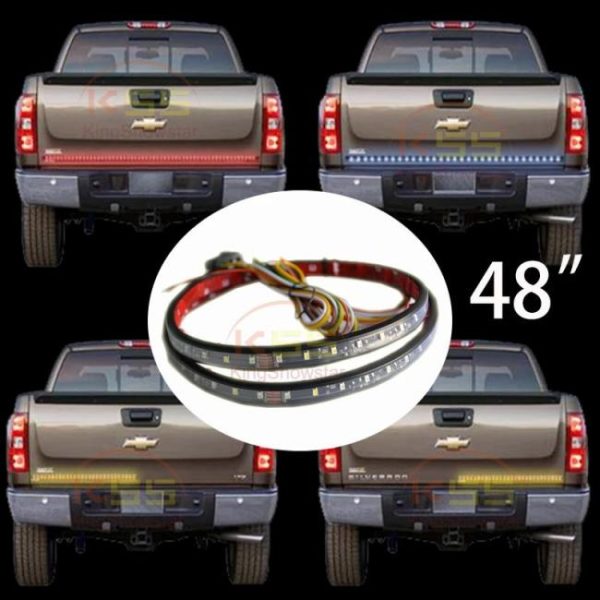 Other Light Bars |   Hot 48″ Redline LED Weatherproof Aluminum No Drill Install Full Featured Reverse LED Tailgate Light Bar